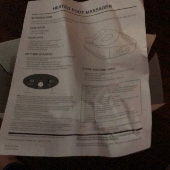 Sharper Image electric  foot massager NEW - Picture 8 of 8